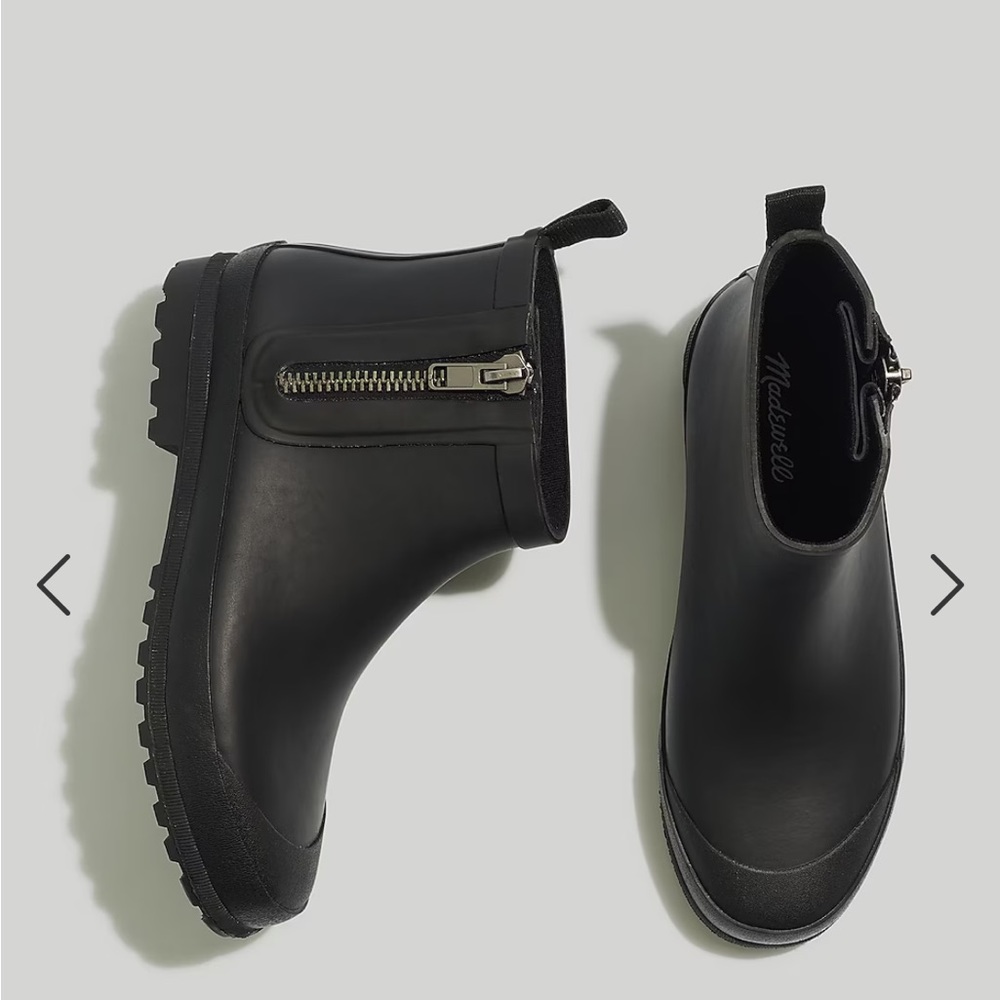 Madewell ankle zip up rain boots